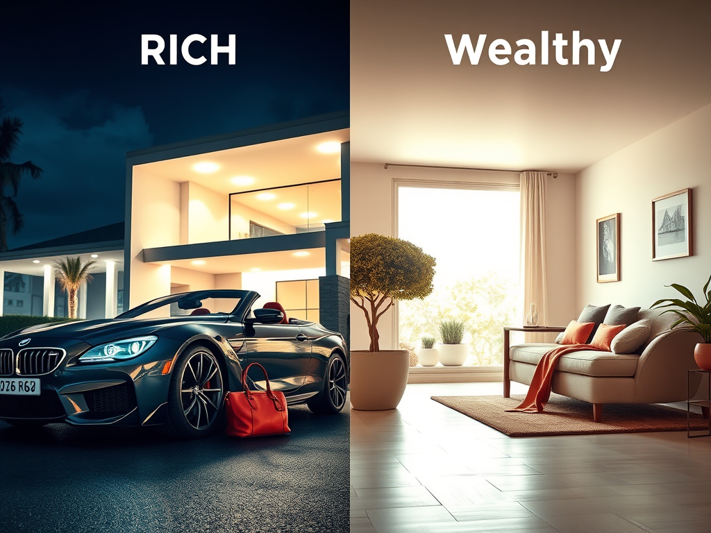 Rich Is Flashy, Wealthy Is Free: Know the Difference